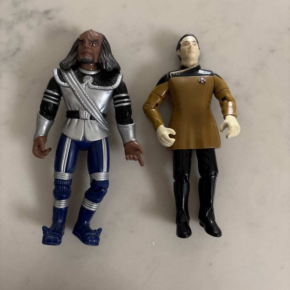 Star Trek‎ Playmates Next Generation 156145 WORF / Data Figures